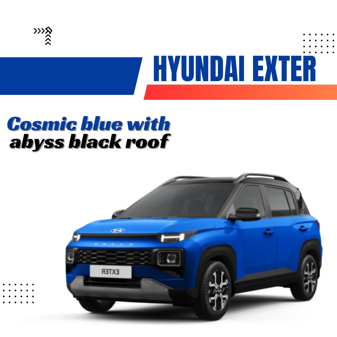 Cosmic Blue With Abyss Black Roof